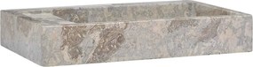 vidaXL Νιπτήρας Γκρι 58 x 39 x 10 εκ. Μαρμάρινος