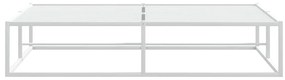 vidaXL Πλαίσιο κρεβατιού χωρίς στρώμα Λευκό 160x200 cm Μεταλλικό