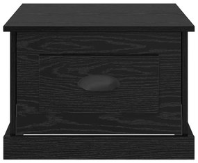 vidaXL Τραπεζάκι σαλονιού with Drawer Μαύρη δρυς 50 x 50 x 35 cm