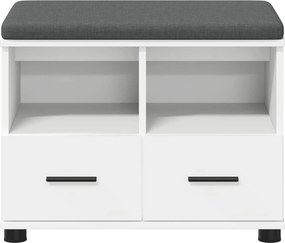 vidaXL Παγκάκι Χαλωρίου Λευκός 60 x 38 x 46 εκ