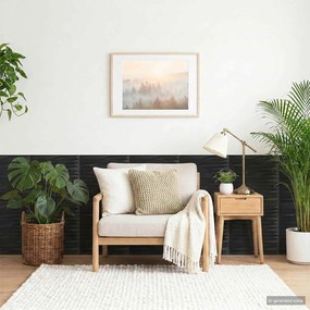 VidaXL Πάνελ τοίχου 12 τμχ. 50 x 50 cm Μαύρη Πέτρα Φελιζόλ XPS