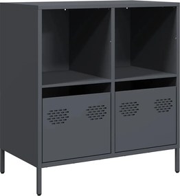 vidaXL Ντουλάπι Ανθρακί 68x39x73,5 εκ. από Χάλυβα Ψυχρής Έλασης