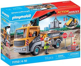 Φορτηγό με Γερανό Playmobil 71750 Μπλε