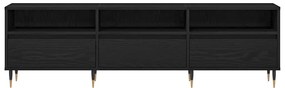 vidaXL Ντουλάπι TV Μαύρη δρυς 150 x 30 x 44.5 εκ. Επεξεργασμένο ξύλο