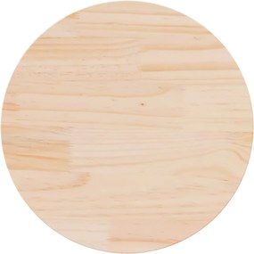 vidaXL Επιφάνεια Τραπεζιού Ø60 x 2,5 εκ. από Μασίφ Ξύλο Πεύκου