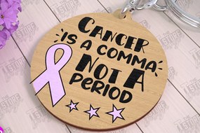 Σετ των 3 Intra απο ξύλο plywood 3mm-4mm πάχος Μπρελόκ Ευαισθητοποίησης για τον Καρκίνο | Νικητής Καρκίνου Δίασταση 6x6 cm INTRAFABR-111797529