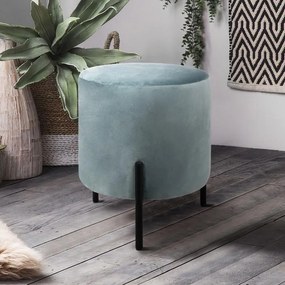 Σκαμπό Lux Fylliana Ocean Blue 33x33x38 εκ. 33x33x38 εκ.