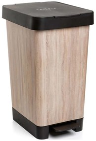 Κάδος Απορριμμάτων Smart 25LT 06647.002 D.Wood Black-Beige Plastic