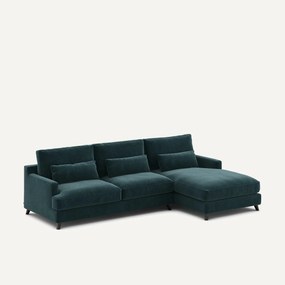 Γωνιακός καναπές από βελούδινο chenille, Alwine