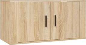 vidaXL Σετ Επίπλων Τηλεόρασης 3 Τεμαχίων Sonoma Δρυς Επεξ. Ξύλο