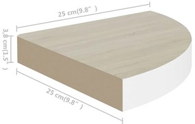 ΡΑΦΙ ΤΟΙΧΟΥ ΓΩΝΙΑΚΟ ΔΡΥΣ / ΛΕΥΚΟ 25 X 25 X 3,8 ΕΚ. ΑΠΟ MDF 326630