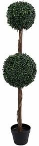 Τεχνητό Δέντρο Πυξός 20399 120cm Brown-Green Globostar Πολυαιθυλένιο,Ξύλο