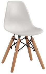 ΚΑΡΕΚΛΑ TWIST KID HM8453.01 ΞΥΛΙΝΑ ΠΟΔΙΑ Κ ΚΑΘΙΣΜΑ PP ΛΕΥΚΟ 31x34x55.5Υεκ