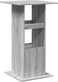 vidaXL Τραπέζι Μπαρ με Ράφια Γκρι Sonoma 60x60x102 εκ. Επεξ. Ξύλο