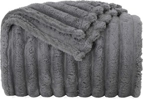 vidaXL Κουβέρτα Σκούρο Γκρι 240 x 220 cm Μαλλί