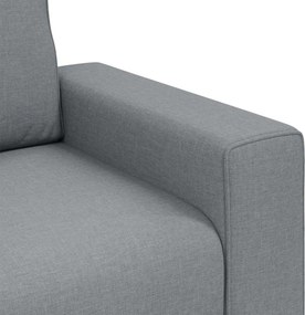 vidaXL Καθίσμα Σαλονιού Ανοιχτό γκρι 100 cm ύφασμα
