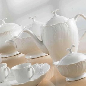 Σετ Τσαγιού Jasmine (9Τμχ) 29.000.31 White Cryspo Trio Porcelain
