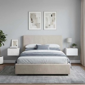vidaXL Τραπεζάκι Τοίχου 2 τμχ. Λευκό 34,5 x 33 x 20 εκ.