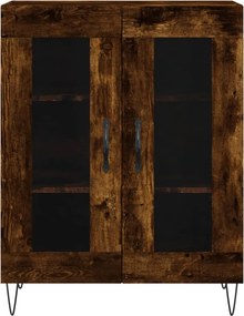 vidaXL Ντουλάπι Καπνιστή Δρυς 69,5x34x180 εκ. από Επεξεργασμένο Ξύλο
