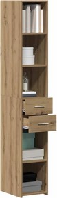vidaXL Βιβλιοθήκη Artisan Oak 30 x 42.4 x 185.2 εκ.