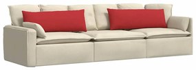 vidaXL Μαξιλάρι Καναπέ 2 pcs Κόκκινο 120 x 40 cm ύφασμα
