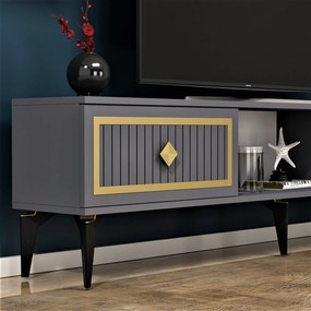 TV Stand Nil - Anthracite, Gold Anthracite
Gold