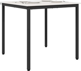 vidaXL Τραπεζαρία Λευκό 80 x 80 x 75 cm Στερεά ξυλεία πεύκου