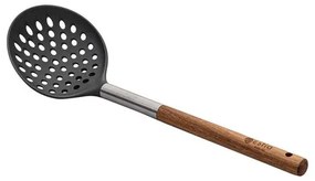 Estia Κουτάλα Τρυπητή Stone PBT Νάυλον 34cm Με Ξύλινη Λαβή 01-2633