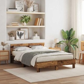 vidaXL Ξύλινο Κρεβάτι Ανακυκλωμένο Ξύλο 150 x 200 εκ. Ανθεκτικό