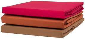 Σεντόνι Με Λάστιχο 160x200+25 Υπέρδιπλο Basic Τερρακότα Viopros