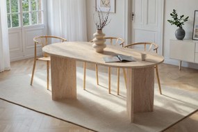 Τραπέζι Τραπεζαρίας Τραβερτίνη SABLIN 180x89,5x75