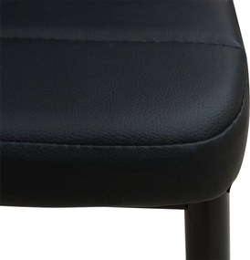 vidaXL Σετ Τραπεζαρίας και Καρέκλας Πέντε Τεμαχίων Μαύρο