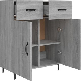 vidaXL Ντουλάπι Γκρι Sonoma 69,5 x 34 x 90 εκ. από Επεξεργασμένο Ξύλο