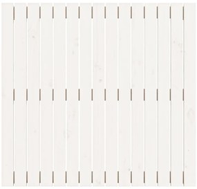 vidaXL Κεφαλάρι Τοίχου Λευκό 95,5x3x90 εκ. από Μασίφ Ξύλο Πεύκου