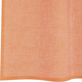 vidaXL Voile κουρτίνες με ροδέλες 2 τεμάχια Τερακότα