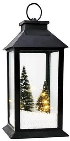 Χριστουγεννιάτικο Φανάρι 14x14x30cm με LED XLANBWW303A ACA-XLANBWW303A-Μαύρο XLANBWW303A