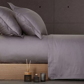 Σεντόνι Elements Anthracite Nef Nef Queen Size 240x270cm Χωρίς Λάστιχο 100% Cotton Satin