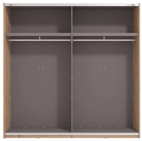 Ντουλάπα Συρόμενη VEYMONT 220 OG με Καθρέπτη Artisan Oak 220x61x218εκ. 220x61x218 εκ.