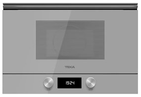 Teka ML 8220 BIS L SM Εντοιχιζόμενος Φούρνος Μικροκυμάτων 22lt Steam Grey