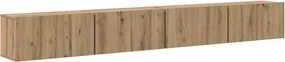 vidaXL Σετ επίπλου τηλεόρασης 4 pcs Artisan Oak Επεξεργασμένο ξύλο