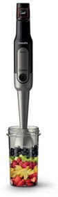 Μπλέντερ και μίξερ Philips Viva Collection HR2652/90, 800 W, 500 ml, Ανοξείδωτο ατσάλι, Υποβρύχιο, ProMix, SpeedTouch, Μαύρο