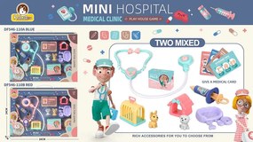 Παιδικό σετ κτηνιατρικής - DF546-110A - 10pcs - 917304