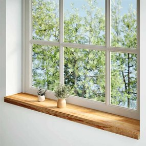 vidaXL Περβάζια παραθύρων 2 τεμ. Αν. Καφέ 110x20x2εκ. Μασίφ Ξύλο Δρυός