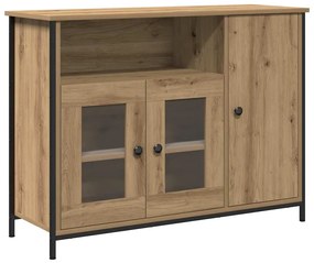 vidaXL Πλαϊνό γραφείο artisan δρυς 100 x 35 x 75 εκ.