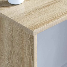 vidaXL Επιτοίχιο γραφείο Επιτοίχιο Δρύς Sonoma 100 x 45 x 30 εκ