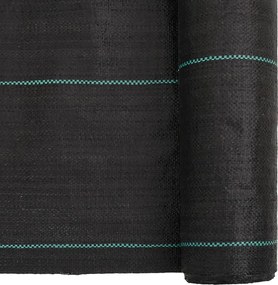 vidaXL Μεμβράνη Εδαφοκάλυψης Μαύρη 0,5x200 μ. από Πολυπροπυλένιο