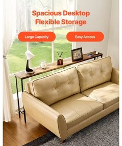 VEVOR Narrow Console Sofa Table Couch Table 70.9” for Entryway &amp; Living Room