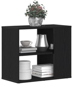 vidaXL Πλαϊνό γραφείο Μαύρο Δρυς 60x30x50 εκ Επεξεργασμένο ξύλο