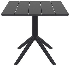 PARIS BLACK 80X80X74εκ. ΤΡΑΠΕΖΙ ΠΟΛΥΠΡΟΠΥΛΕΝΙΟΥ