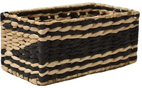 Καλάθι Rush 00.06.67448 26x13x10cm Natural-Black Ψάθα